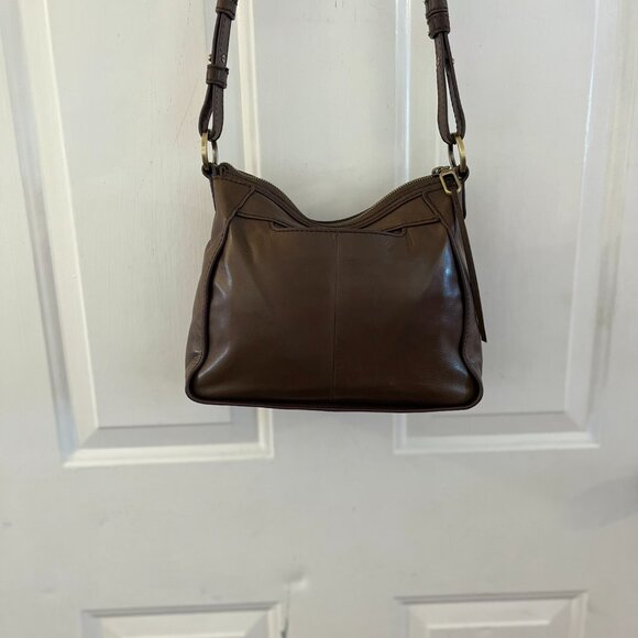 Hobo International Grey Leather Bellamy Med Bohemian Crossbody Bag - Picture 2 of 12